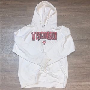 Medium Wisconsin badgers hoodie white